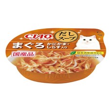 CIAO 鮪魚湯罐 柴魚風味 蟹味棒・柴魚片風味, 24個, 60g, 鮪魚+蟹風味魚板+吻仔魚 NC-52
