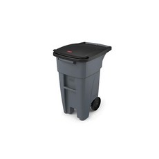 Rubbermaid 樂柏美 BRUTE 可推式垃圾桶 120L 灰色