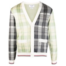 톰 브라운 체크 가디건