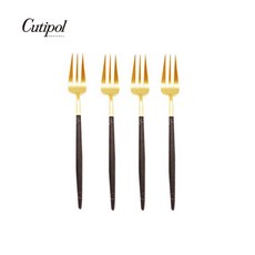 Cutipol GOA 黑金霧面不鏽鋼 17CM 甜品叉 四入組, 1個
