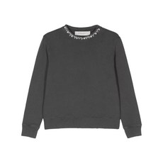 골든 구스 크리스털 장식 코튼 스웨트셔츠