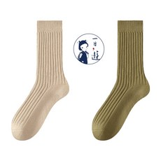 NicoFun 愛定做 6雙 粗織線復古中筒襪