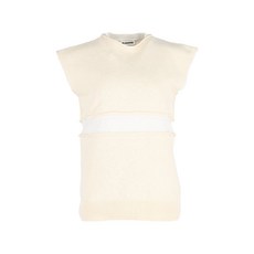 질 샌더 중고 레이어드 니트 베스트