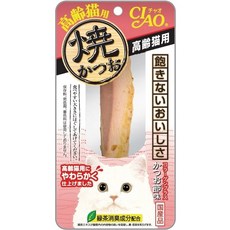 CIAO 炙燒鰹魚條 貓零食, 30g, 1個, 高齡貓 柴魚片 YK-2