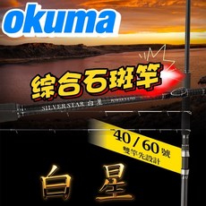 okuma 白星 綜合石斑竿 40/60號雙竿先設計, 1個, 40/60號(雙竿先), 雙竿先