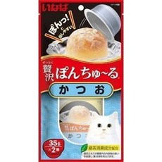 ciao 啾嚕 INABA 啾嚕豪華果凍杯35g 果凍 貓咪 副食, 1個, 鰹魚