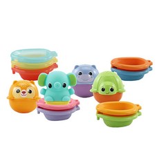Vtech 戲水玩具系列 花灑小象, 漂浮動物疊疊樂, 1個