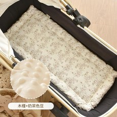 嬰兒車雙面純棉推車墊 叢林松鼠圖案, 木槿 豆豆絨, 1個