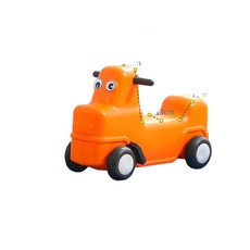 滑行車-橙色 兒童感統玩具 適用於滑梯, 經典款單個滑車一輛, 1套