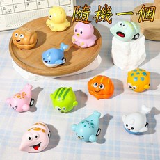 楨豐玩具 海洋動物迴力車, 1個, 海洋動物(隨機一個)