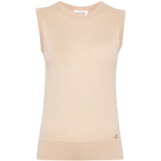 끌로에 울 민소매 스웨터