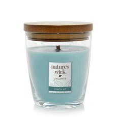 蠟燭森林 Woodwick 10oz 玻璃瓶 木芯竹蕊香氛蠟燭 (綠茶青檸/林地玫瑰/柚木苔蘚/海鹽茉莉/秘魯聖木), 沿岸氣息, 1個