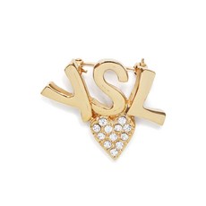 생 로랑 중고 2000's YSL 하트 브로치