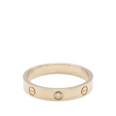 까르띠에 중고 미니라 블링 다이아몬드 장식 링