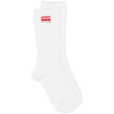 겐조 로고 패치 골지 니트 양말