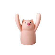 肥婆奶奶 舉手動物留言夾 名片夾 便簽夾 日式療癒擺飾 提醒卡片 生日交換禮物, 1個, 大豬