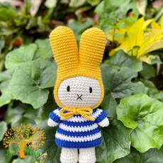 Just Dutch 手工編織 Miffy 娃娃 條紋洋裝, 1個