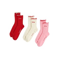 칼 라거펠트 러브 노트 양말 3팩 세트