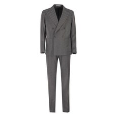 딸리아또레 핀스트라이프 더블 브레스티드 수트