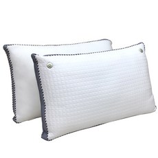Indian 摩登立體涼感透氣兩用枕 43x71cm 台灣製造, White, 1件