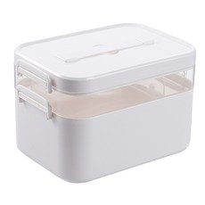 雙層多功能收納箱 手提式醫藥箱/收納箱, 大款, 1個