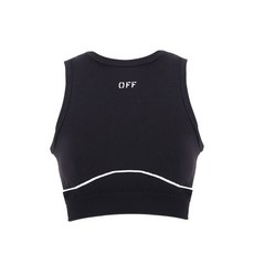 오프화이트 오프 스탬프 심리스 스포츠 브라