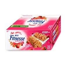 Nestle 纖怡 草莓穀物棒 蔓越莓牛奶穀物棒, 23.5g, 32個
