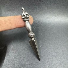 藏傳實心天鐵金剛杵吊墜掛件 藏式法器配飾老物件, 如圖所示, 1個