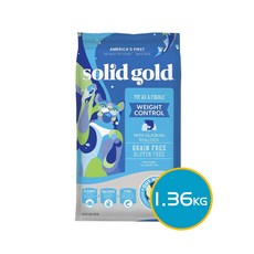 Solid Gold成貓無穀體態體重控制配方 1.36kg, 火雞+鱈魚, 1包