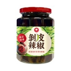 【光隆海洋生技】高梁酒香剝皮辣椒450Gx12罐(花蓮海洋深層水釀造), 450g, 1套
