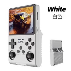 R40Spro 全新升級 掌機 手持遊戲機 內置30000遊戲 便攜開源掌機 兒童節禮物, 【全新升級】白色+內置遊戲到手即玩