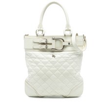 버버리 중고 2000-2017 Quilted Leather Hillgate Convertible Tote satchel
