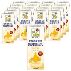 KIKKOMAN 龜甲萬 北海道產大豆無調整豆乳, 18個, 200ml