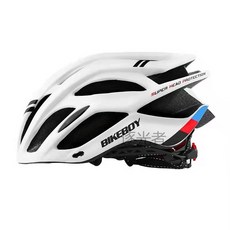 BIKEBOY 自行車安全帽 一體成型 輕量化設計, 白色, 1個