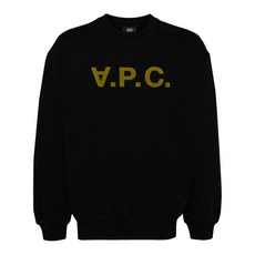 A.P.C. 데보레 이펙트 로고 프린트 라운드 넥 스웨트셔츠