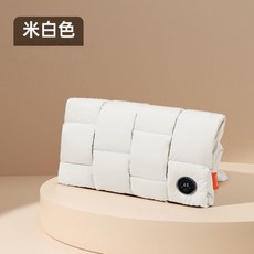 几素 石墨烯USB充電式熱水袋 無水安全防爆暖手寶 熱敷暖肚子 電熱敷袋 暖手袋 暖膝暖腰暖宮袋 智能數顯暖手袋, 1個, 【HW10】米白色,5000毫安
