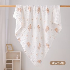 嬰兒紗布浴巾新生寶寶兒童洗澡巾純棉紗布包被包單a類泡泡紗蓋毯