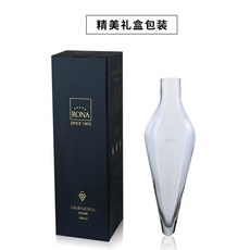 RONA 洛娜 手工水晶玻璃醒酒器 黑皮諾專用 水磨石冰底, 1個, 手工醒酒器贈送冰桶, N/A
