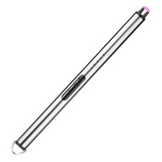 USB電弧脈衝點火器 抗強風, 1個, 銀色【附USB充電線】