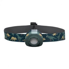 德國 Ledlenser KIDLED4R 502535 兒童專用充電式頭燈 綠色, 恐龍圖案, 1個
