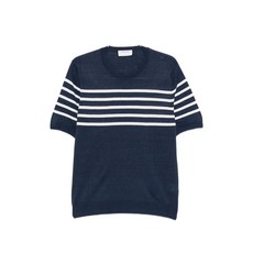 그란사소 striped short-sleeve sweater