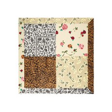 빔바이롤라 플로럴 프린트 패치워크 스카프