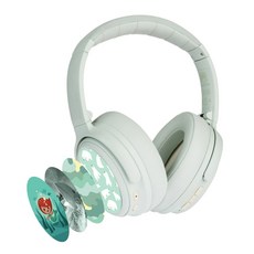 buddyPHONES 兒童安全耳機-藍芽降噪系列 遠距教學, Cosmos Fun-綠色