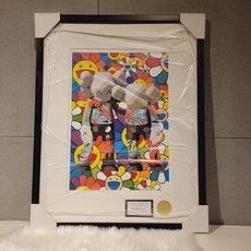 KAWS 村上隆 /along the way/ 聯名藝術畫作 (DEATH NYC 認證) 含框, 詳見包裝, 詳見包裝