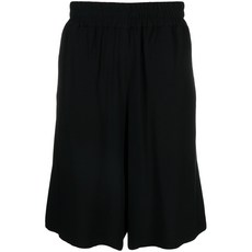 모스키노 로고 패치 크레이프 쇼츠