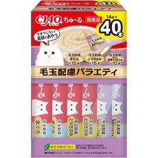 CIAO Churu 肉泥 50入限定包 5種口味, 1個, 560g, 盒裝40入_SC-427化毛綜合