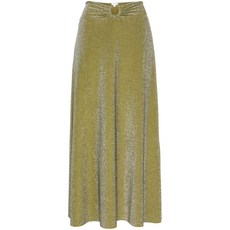 요한나오르티즈 링 디테일 루렉스 미디 스커트