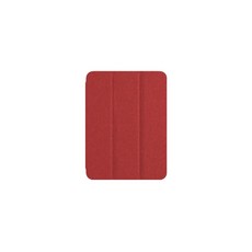 ZGA 酷派系列 三角折內置筆槽平板保護殼, 牛仔紅, 1個, iPad mini 7/mini 6 8.3 吋 (2024/2021)