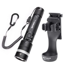 NEXTORCH 納麗德 C61 工業強光手電筒 3500流明 420米遠射 聚泛光 無極調光 磁吸工作燈 IP67防護, 1個, C61電筒+V55L電筒套
