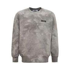 MSGM 타이다이 프린트 로고 자수 스웨트셔츠